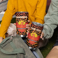 Custom South Africa Eastern Cape Cricket Tumbler Cup Go Sunrisers - Wonder Print Shop