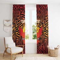 Custom South Africa Eastern Cape Cricket Window Curtain Go Sunrisers - Wonder Print Shop