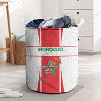 Morocco Football Laundry Basket Go Champions Atlas Lions - White - Wonder Print Shop