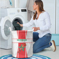 Morocco Football Laundry Basket Go Champions Atlas Lions - White - Wonder Print Shop
