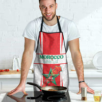 Morocco Football Apron Go Champions Atlas Lions - White - Wonder Print Shop