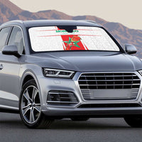 Morocco Football Auto Sun Shade Go Champions Atlas Lions - White - Wonder Print Shop