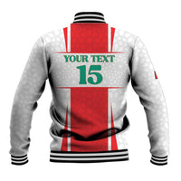 Custom Morocco Football Baseball Jacket Go Champions Atlas Lions - White - Wonder Print Shop