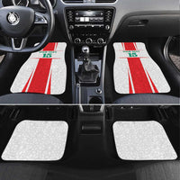 Custom Morocco Football Car Mats Go Champions Atlas Lions - White - Wonder Print Shop