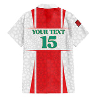 Custom Morocco Football Family Matching Mermaid Dress and Hawaiian Shirt Go Champions Atlas Lions - White - Wonder Print Shop
