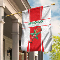 Morocco Football Garden Flag Go Champions Atlas Lions - White - Wonder Print Shop