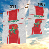 Morocco Football Garden Flag Go Champions Atlas Lions - White - Wonder Print Shop