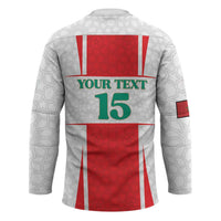 Custom Morocco Football Hockey Jersey Go Champions Atlas Lions - White - Wonder Print Shop