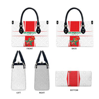 Morocco Football Leather Bag Go Champions Atlas Lions - White - Wonder Print Shop