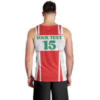 Custom Morocco Football Men Tank Top Go Champions Atlas Lions - White - Wonder Print Shop