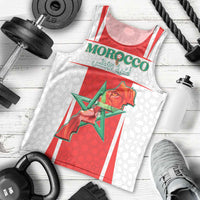 Custom Morocco Football Men Tank Top Go Champions Atlas Lions - White - Wonder Print Shop