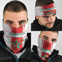 Morocco Football Neck Gaiter Go Champions Atlas Lions - White - Wonder Print Shop