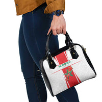 Morocco Football Shoulder Handbag Go Champions Atlas Lions - White - Wonder Print Shop