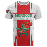 Custom Morocco Football T Shirt Go Champions Atlas Lions - White - Wonder Print Shop