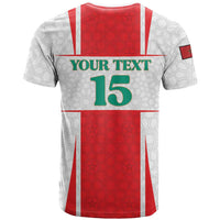 Custom Morocco Football T Shirt Go Champions Atlas Lions - White - Wonder Print Shop