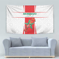 Morocco Football Tapestry Go Champions Atlas Lions - White - Wonder Print Shop