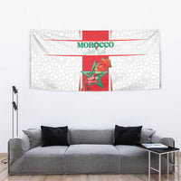 Morocco Football Tapestry Go Champions Atlas Lions - White - Wonder Print Shop
