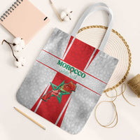 Morocco Football Tote Bag Go Champions Atlas Lions - White - Wonder Print Shop
