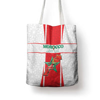 Morocco Football Tote Bag Go Champions Atlas Lions - White - Wonder Print Shop
