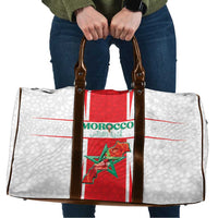 Morocco Football Travel Bag Go Champions Atlas Lions - White - Wonder Print Shop