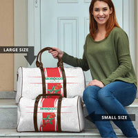Morocco Football Travel Bag Go Champions Atlas Lions - White - Wonder Print Shop