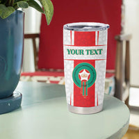 Custom Morocco Football Tumbler Cup Go Champions Atlas Lions - White - Wonder Print Shop