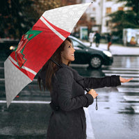 Morocco Football Umbrella Go Champions Atlas Lions - White - Wonder Print Shop