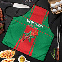 Morocco Football Apron Go Champions Atlas Lions - Red - Wonder Print Shop
