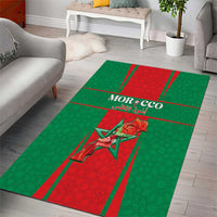 Morocco Football Area Rug Go Champions Atlas Lions - Red - Wonder Print Shop