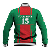 Custom Morocco Football Baseball Jacket Go Champions Atlas Lions - Red - Wonder Print Shop