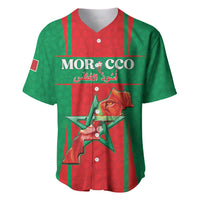 Custom Morocco Football Baseball Jersey Go Champions Atlas Lions - Red - Wonder Print Shop