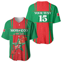 Custom Morocco Football Baseball Jersey Go Champions Atlas Lions - Red - Wonder Print Shop