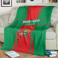 Morocco Football Blanket Go Champions Atlas Lions - Red - Wonder Print Shop