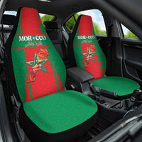 Morocco Football Car Seat Cover Go Champions Atlas Lions - Red - Wonder Print Shop