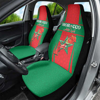 Morocco Football Car Seat Cover Go Champions Atlas Lions - Red - Wonder Print Shop