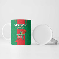 Custom Morocco Football Ceramic Mug Go Champions Atlas Lions - Red - Wonder Print Shop