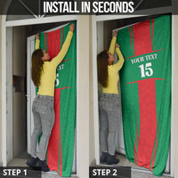 Custom Morocco Football Door Cover Go Champions Atlas Lions - Red - Wonder Print Shop