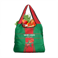 Morocco Football Grocery Bag Go Champions Atlas Lions - Red - Wonder Print Shop