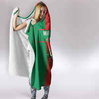 Morocco Football Hooded Blanket Go Champions Atlas Lions - Red - Wonder Print Shop