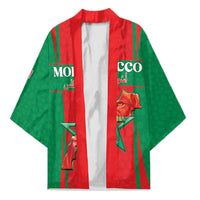Custom Morocco Football Kimono Go Champions Atlas Lions - Red - Wonder Print Shop