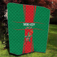 Morocco Football Quilt Go Champions Atlas Lions - Red - Wonder Print Shop
