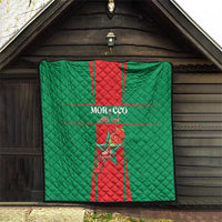 Morocco Football Quilt Go Champions Atlas Lions - Red - Wonder Print Shop