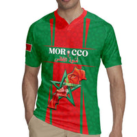 Custom Morocco Football Rugby Jersey Go Champions Atlas Lions - Red - Wonder Print Shop