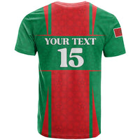Custom Morocco Football T Shirt Go Champions Atlas Lions - Red - Wonder Print Shop
