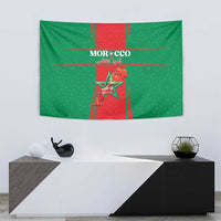 Morocco Football Tapestry Go Champions Atlas Lions - Red - Wonder Print Shop