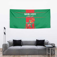 Morocco Football Tapestry Go Champions Atlas Lions - Red - Wonder Print Shop
