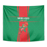 Morocco Football Tapestry Go Champions Atlas Lions - Red - Wonder Print Shop