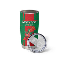 Custom Morocco Football Tumbler Cup Go Champions Atlas Lions - Red - Wonder Print Shop