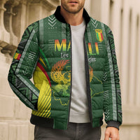 Custom Mali Football Bomber Puffer Jacket Go Champions Les Aigles - Wonder Print Shop