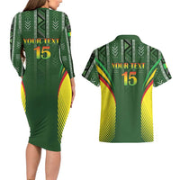 Custom Mali Football Couples Matching Long Sleeve Bodycon Dress and Hawaiian Shirt Go Champions Les Aigles - Wonder Print Shop